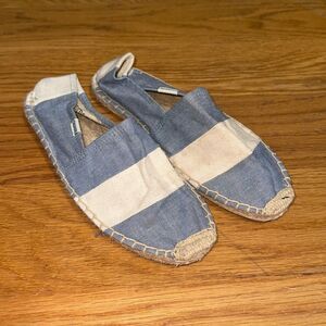 SOLUDOS Barca Rugby Stripe Espadrille Flats